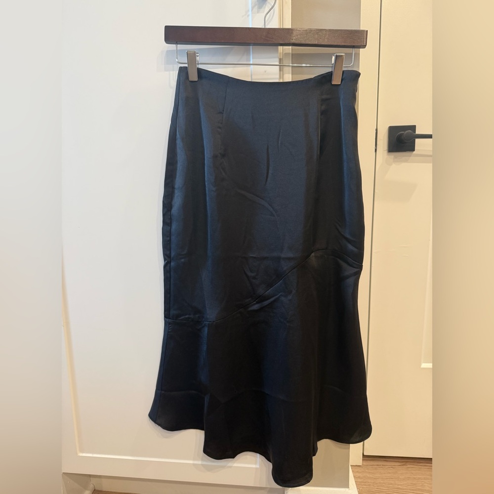 Petal & Pup Black Midi Slip Skirt